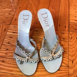 Baby Blue Dior Sandal Heels